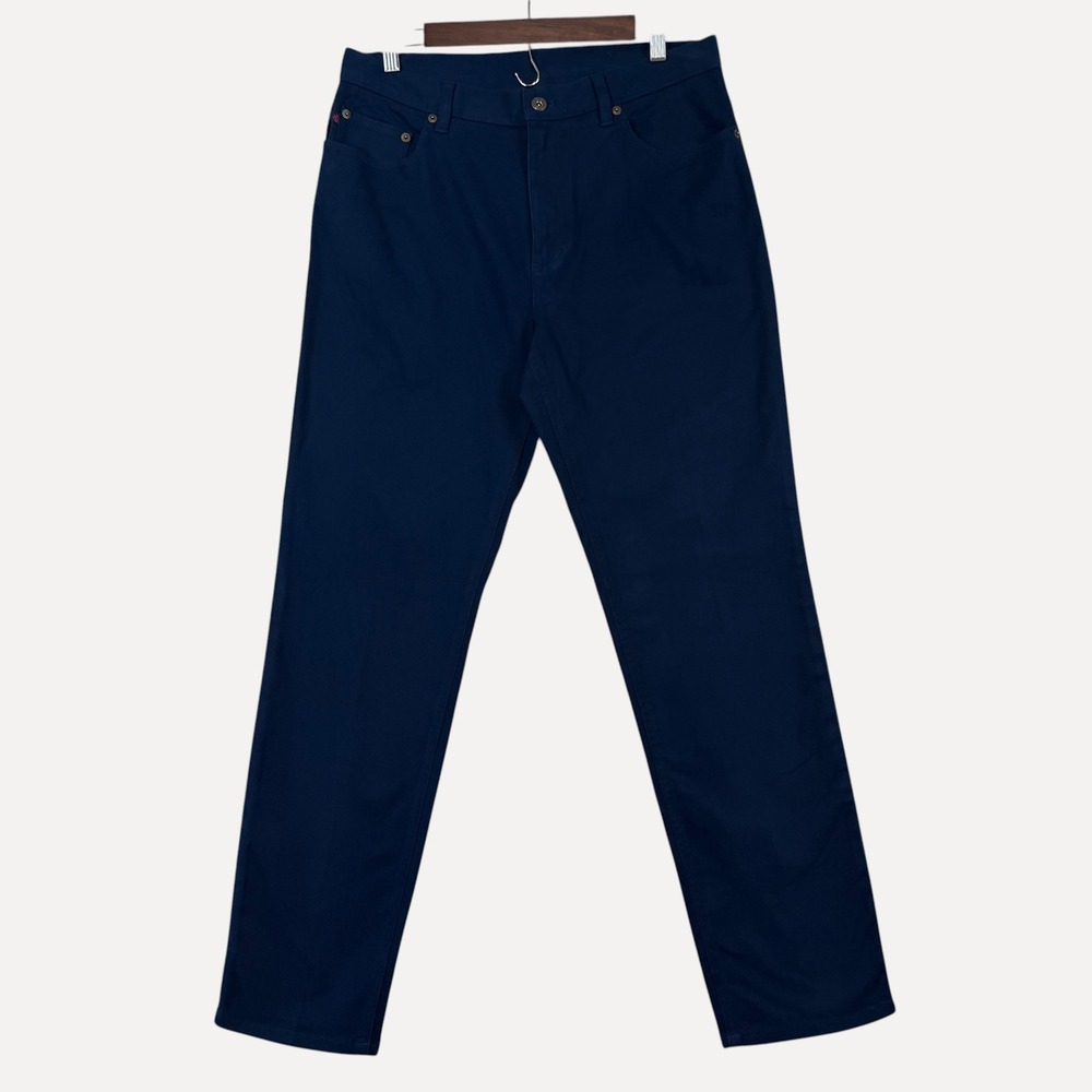 Ralph Lauren Lauren Jeans Co Women's Pants Navy Blue 10 Cotton Spandex Classic